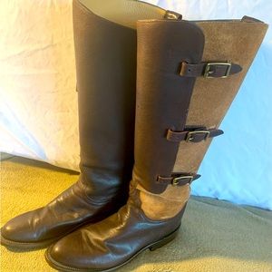 Kemosabe Lucchese Classics, handmade/numbered/brown leather/tan suede/high boots